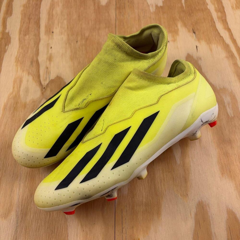 Adidas X Crazyfast League Laceless FG Soccer Cleats – Solar Yellow–Men’s US 10.5